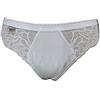 Playtex Cherish Confezione da 3 Paia SGAMBATO Cotone& Pizzo P00BS (IT 3, Bianco)