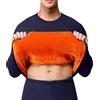 Generisch Set Pigiama Uomo Invernale Generisch, in Pile, Biancheria da Notte Comoda e Morbida, 2 Pezzi, Completo con Maniche Lunghe e Pantaloni in Pile, per Giorni Freddi, Intimo da Sci, blu navy, 5XL