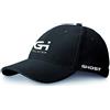 Ghost International Ghost - Cappellino Sportivo Unisex, Nero/Rosso, Taglia Unica