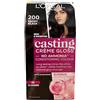L'ORÉAL 'Oréal Paris Casting Cream Gloss Hair Dye, Ammonia-Free and Silicone-Free Nourishing Intensive Hair Dye with Cream Gloss, No. 200 Black (PACK OF 3)