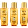 L'Oreal Paris L'Oréal Paris Elsève - Trattamento per capelli, olio straordinario universale, 50 ml, set di 3