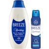 Breeze Deodorante Uomo Spray 150 ml Sporting - 48h Antiodore, Senza Sali di Alluminio, Anti Macchie, Pelle Sensibile, Lime Vetiver (Bagnoschiuma 400 Ml + Deodorante)