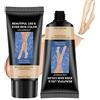 Generico Trucco gambe waterproof no transfer, Trucco gambe per coprire le vene,Trucco per coprire tatuaggi,Copri cicatrici tatuaggio gambe e corpo,Perfezionatore per la copertura del corpo a lunga (2 Pezzo)