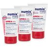 numis med Unguento per piedi screpolati con 25% di urea | crema lenitiva per piedi screpolati molto e arrapati - cura della pelle vegana senza siliconi, parabeni (3x 50 ml)