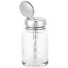 Tiiyee Dispenser con Erogatore, Dispenser Detersivo Piatti, Pompa per Solvente Unghie,Flacone Struccante Rimozione Smalto Bottiglia Pressione Vetro Alcol Bottiglie Vuota Nail Art Press Bottle Cosmetico Tappo