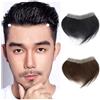 2WFYJNITP Sistema di sostituzione Protesi capillare da uomo, 16x2 cm, toupet con capelli umani, base in PU, pelle sottile, toppa for la fronte Della Base(#2 Dark Brown)