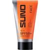 SUNO FACE Crema Solare Viso Sport SPF 50+ UVA UVB, Ultra Leggera, 50ml | Anti-Age, Resistente al Sudore, Non Comedogenica, con Vitamina C, per Pelle Grassa e Sensibile, Senza Profumo, Made in Italy