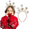 WLLHYF Fascia per capelli con stella glitterata Fasce per capelli per feste per principessa Accessorio per capelli con fascia glitterata per donne Bambini Adulti Festa di compleanno