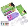 Brrnoo Macchina Stampa per Nail Art, Stampante per Unghie Portatile Mobile per Fai Te, Risparmio di Tempo Colorazione Veloce per Decorazioni per Unghie Faite Disegni per Nail (Macchina con olio