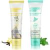 Generisch 2 Pezzi Gel Antitraspirante per Forte Sudore, Antitraspirante per Viso, Mani e Piedi, Crema Deodorante Corpo 72 Ore, Protezione contro Forte Sudore e Odore (Vaniglia+Menta)
