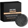 Ceprznvey Barella inversa per capelli grigi, shampoo oscurante portatile, sapone a barra invertita grigia, sapone idratante per capelli, barra anti-grigio per capelli lucidi, 2,7 x 6,1 x 6,1 cm/1,