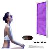 Warmforwel Lampada abbronzante viola da 395 nm per uso interno luce terapeutica per viso e corpo, supporto regolabile con timer, dispositivi abbronzanti interni per uso domestico