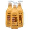 FEI FAN Shampoo RICCI ENERGICI, Shampoo Idratante Per Capelli Ricci e Ondulati. Con Estratti Di Alghe Marine e Curl Memory Tecnology. Con Tappo Dosatore 500ml (3 Flaconi)
