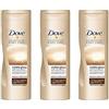 Dove Summer Glow - crema per il corpo per pelli da normali a scure, 3 pz., 250 ml