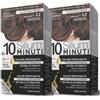 Silium Cosmetici - Colorazione Permanente per Capelli 5.3 Castano Chiaro Dorato, senza Ammoniaca, 100% Copertura Capelli Bianchi, in 10 minuti, pack da 2