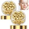 JASUBAI Vitamina C & Acido Ialuronico Anti-età Siero Viso Capsule, Anti-rughe Idratante Rassodante Siero, Ripara la Pelle Secca e Migliora l'Elasticità, Illuminante Rassodante Essenza Idratante (2PCS)