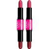 NYX Professional Makeup Blush Wonderstick Tonalità 04 Deep Magenta + Ginger a Doppia Punta Dona Colore Scolpisce Formula Vegana Cremosa e Versatile con Acido Ialuronico - 2 Fard da 8g