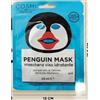 COSMI Premium - (SET 3PZ) Penguin Mask Maschera Viso Idratante | Con Estratto di Cetriolo e Acido Ialuronico | 25 ml | Maschera in Tessuto Rinfrescante e Lenitiva | Effetto Relax