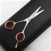 JIESENYU Giappone 440c forbici da parrucchiere 10,2 cm / 12,7 cm / 5,5 forbici da barba professionali (arancia 4 pollici forbici da taglio)