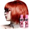 Crazy Color Pacco Da Due Tinte Semipermanenti Per Capelli Da 100ml Crazy Color (Vermillion Red)
