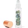 CRYSTALLOVE Bottiglia di olio 10 ml - Labradorite - Cristalli di olio Rollon per oli, profumi, cosmetici, massaggi - Bottiglie di vetro per oli essenziali - Roller - Roller di vetro ricaricabile