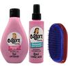 AD TREND A-dorn Set per Capelli Lisci : Shampoo Glossy 250 ml - Balsamo Spray 150 ml- Spazzola Scioglinodi