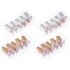 Generico Kit 20 Pezzi Forme per Unghie French in Metallo, Moduli per Estensione Nail Art in Alluminio, Protettori per Punta Unghie per Estensioni Gel UV e Acrilico, Accessori Professionali