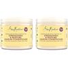 Shea Moisture SheaMoisture Set - per capelli ricci, trattati chimicamente o modellati con il calore - Olio di ricino nero giamaicano balsamo per capelli senza siliconi e solfati 2 x 431 ml