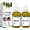 JARMAY Siero per La Ricrescita Dei Capelli Herbiegain, 60ml Crescita Dell'olio per Capelli Alle Erbe Di Rosmarino Olio Biologico per Il Trattamento Dei Capelli Siero Anticaduta per Donna Uomo (2 Pcs)