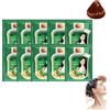 FAFOUR Shampoo per tinture per capelli a bolle vegetali da 10 pezzi, tintura per capelli e cura dei capelli 2 in 1, crema colorante per capelli all'essenza vegetale (Caffè)