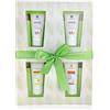 ALMAGREEN COSMETICA AL NATURALE Almagreen Kit Regalo Minitaglie Zucchero Filato, Set regalo con Bagnoschiuma, Crema Corpo, Shampoo e Balsamo