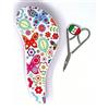bakhita srl Spazzola districante sciogli nodi per capelli [FANTASIA FARFALLE] - IN OMAGGIO UNA FORBICE MANICURE MADE IN ITALY A FORMA DI CUORE