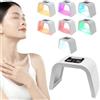 Zalydala Maschera per la terapia della luce a LED, 7 colori, design a tunnel senza contatto, regolazione del tempo