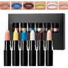 Générique Set di per Halloween | Kit di lucidalabbra gotico finitura opaca per trucco | Set di rossetto trucco lungo vestito Halloween per viaggio, carnevale, ballo mascherato, festival