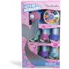 MARTINELIA - Set Manicure per bambini Sirena - Cofanetto di 5 smalti per unghie, lime e accessori per nail art per ragazza - Smalto ad acqua blu x2, rosa, viola, verde - non nocivo - regalo per