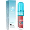 Mimoqk Plumping Lip Gloss, Gentle Lip Plumper 4,7 ml, Tinted Lipstick with Chapped Skin Moisturizer Oil, Flesh Care Cusp for Idration, Smooth, Plump and Soft Lips, 0,75 x 3,35 in