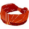 RODAILYCAY Incredibile fascia per capelli giapponese rossa per donne e ragazze, fascia larga annodata a turbante incrociato, fascia per capelli antiscivolo, per yoga, allenamento, corsa