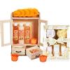 BRUBAKER Cosmetics Set di Cura 2 in 1 - Set di Bellezza Grande da 15 Pezzi - Signore Set da Doccia e da Bagno - Set Regalo per Donna con Mobiletto in Legno Deco - Vaniglia Rosa Menta