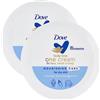 Dove One Cream Crema Nutriente per Viso Mani e Corpo per Pelli Secche Rapido Assorbimento Idratazione per 48h - 2 Barattoli da 250ml