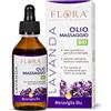 Flora Olio da Massaggio Blu Bio Cosmos - Lavanda - 100 ml