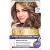 L'Oreal Paris L'Oréal Paris - Tinta permanente per capelli con colore ultra freddo, copertura grigia al 100%, set con colorazione, shampoo e balsamo, Excellence Cool Creme #7.11 biondo cenere ultra (biondo)