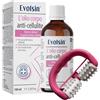 Evolsin® olio anticellulite con rullo massaggiante - riduce la cellulite/pelle a buccia d'arancia - olio corpo con il 99% di estratti vegetali naturali, 100?ml + massaggiatore anticellulite