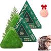 NNBWLMAEE Shampoo Solido Nature Triangle, Shampoo Solido Nature Seven Green Soap, Sapone Solido All'acqua Di Riso Glutinoso Usman Grass, Naturale Biologico A Base Vegetale, Adatto A Uomini E Donne (2CPS)