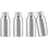 YANCAER 4 Pezzi 50ml Flaconi in Alluminio Argent con Tappo a Vite - Contenitori Ricaricabili per Cosmetici, Oli Essenziali, liquides, huiles, cosmétiques, voyages et préparations DIY