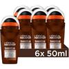 L'Oréal Paris men expert L'Oréal Men Expert Deodorante roll-on 48H per uomini, deodorante roll-on contro forti odori di sudore, sudorazione e ascelle, deodorante da uomo con profumo legnoso e olio essenziale di legno di