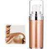 HADAVAKA 20ml Glitter Body Make-up Liquid Cream, Bronzer Smooth Shine Liquid Foundation, Moisturizing Shiny Body Face Skin Highlighter Lotion, Instant Result Sparkles and Deepens Skin Tone (02#)