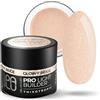 PALU salon system PALU - Gel costruttore per unghie - Gel UV/LED - Nail Art - Tissotropico, auto-livellante, multifunzionale - Brillantezza intensa, duro, senza limatura - Estensione e rinforzo - 45 gGlowy Beige