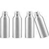 YANCAER 4 Pezzi 100ml Flaconi in Alluminio Argent con Tappo a Vite - Contenitori Ricaricabili per Cosmetici, Oli Essenziali, liquides, huiles, cosmétiques, voyages et préparations DIY