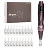 My's beauty Dr.pen A10 Dermapen Penna Microneedling Kit Professionale per la Cura della Pelle Macchina con Cartucce da 22 pezzi, Sistema di Micro Ago per Viso e Corpo - Pelle Facile da Usare e Luminosa