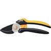 FISKARS Forbici da potatura a incudine L, Solid, P361, Per rami secchi e ramoscelli, Rivestimento antiaderente, Lame in acciaio inox, Lunghezza: 20,1 cm, Nero/Arancione, 1057165